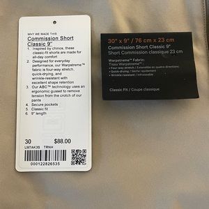 Lululemon Commission Short Classic